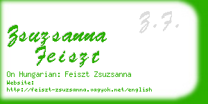 zsuzsanna feiszt business card
